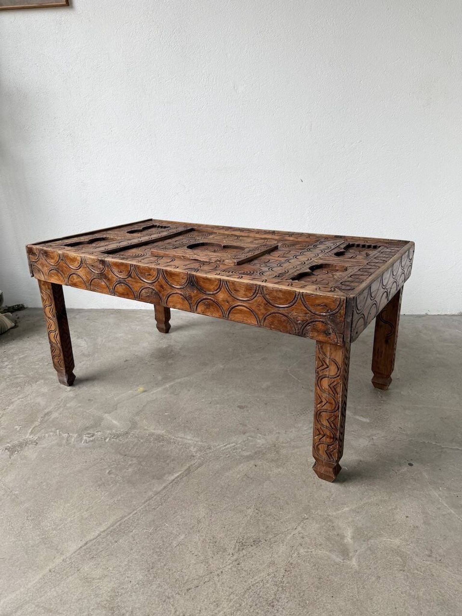 Savoyard folk art coffee table