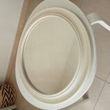 Vintage round resin mirror from the 60s/70s