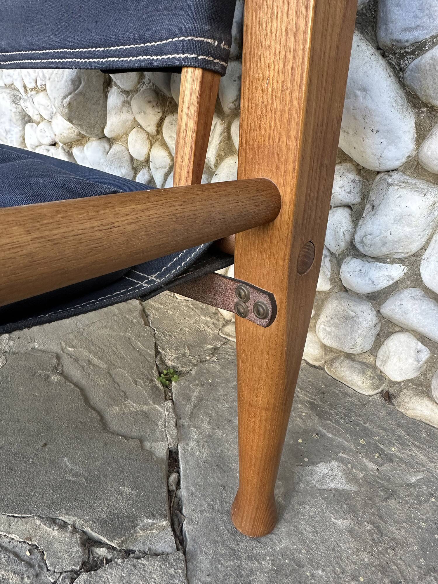 Safari Chair KK47000 Kaare Klint for Rud. Rasmussen, Denmark, 1960
