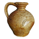 Stoneware pitcher/jug, late 19th/early 20th century, Puisaye