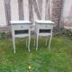 Pair of 1-drawer bedside tables, Louis XV style, Luxembourg green