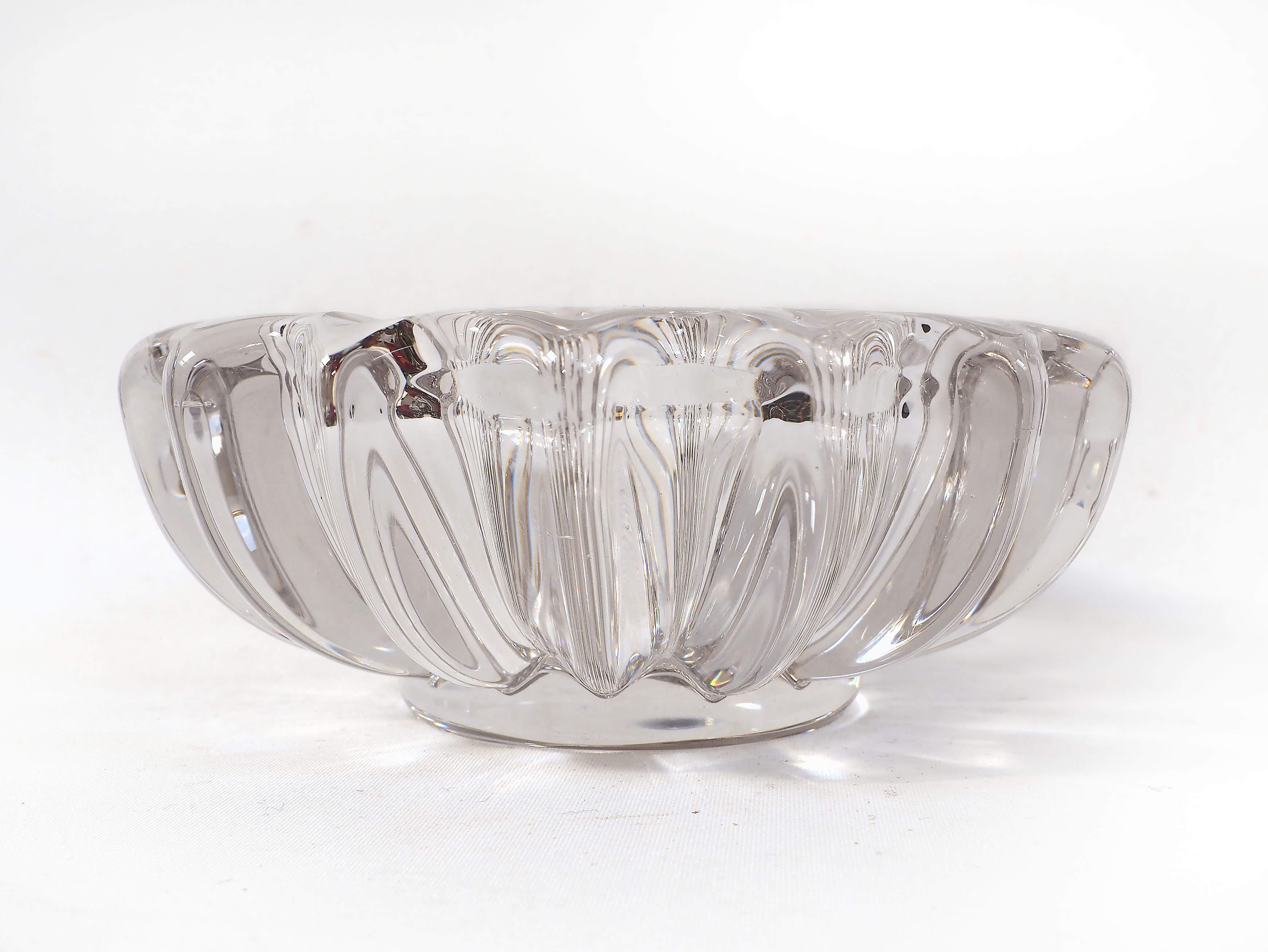 Crystal art deco ashtray