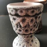 Pair of ceramic egg cups by Jean Austruy