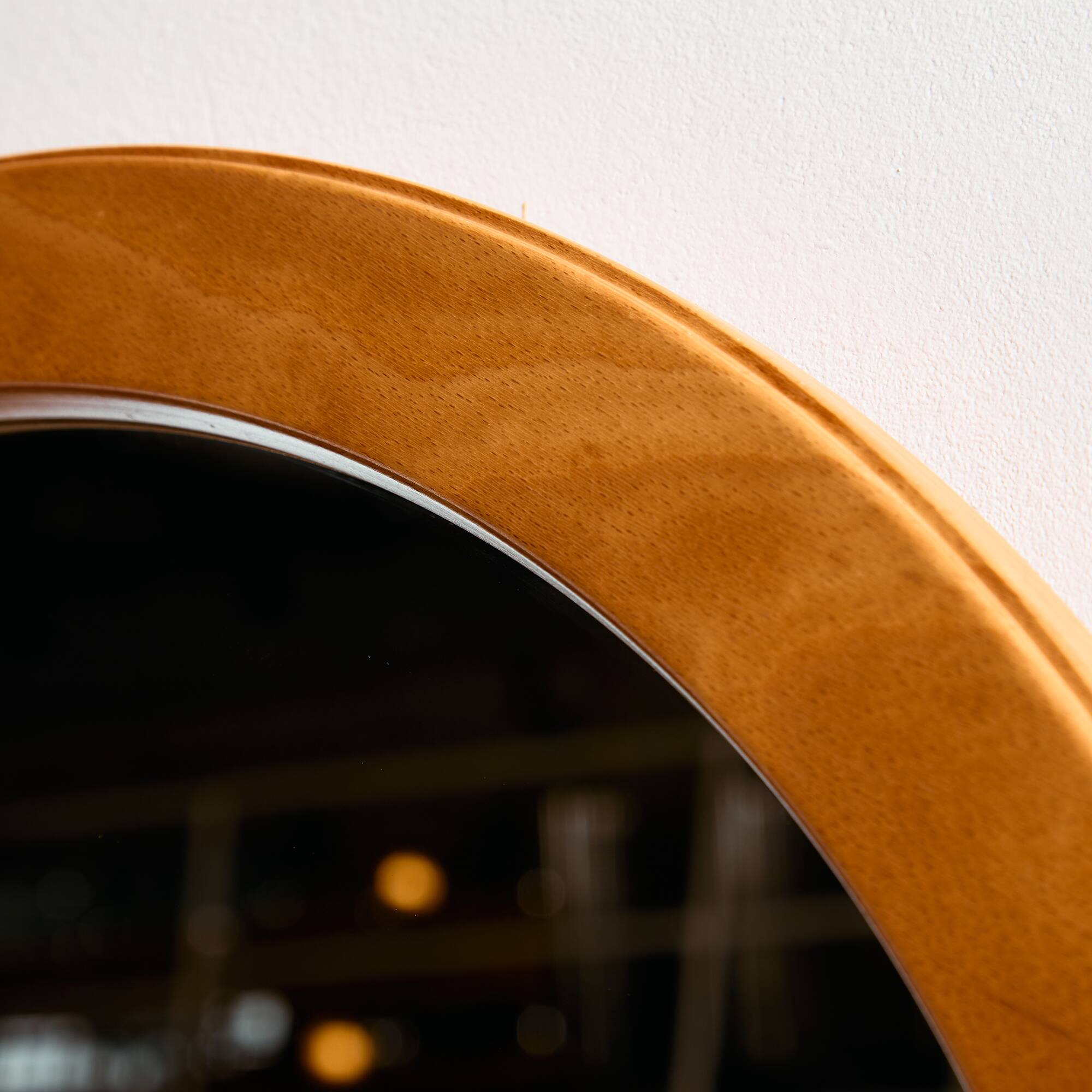 Beech framed mirror by Aksel Kjersgaard