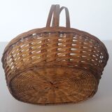 Triple handhelz wicker basket