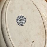 Plat ovale ancien H.Boulenger, Floreal