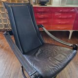 Siesta lounge leather 1970 ake fribytter by nelo mobler suede