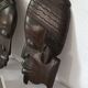 African ebony profile sculptures