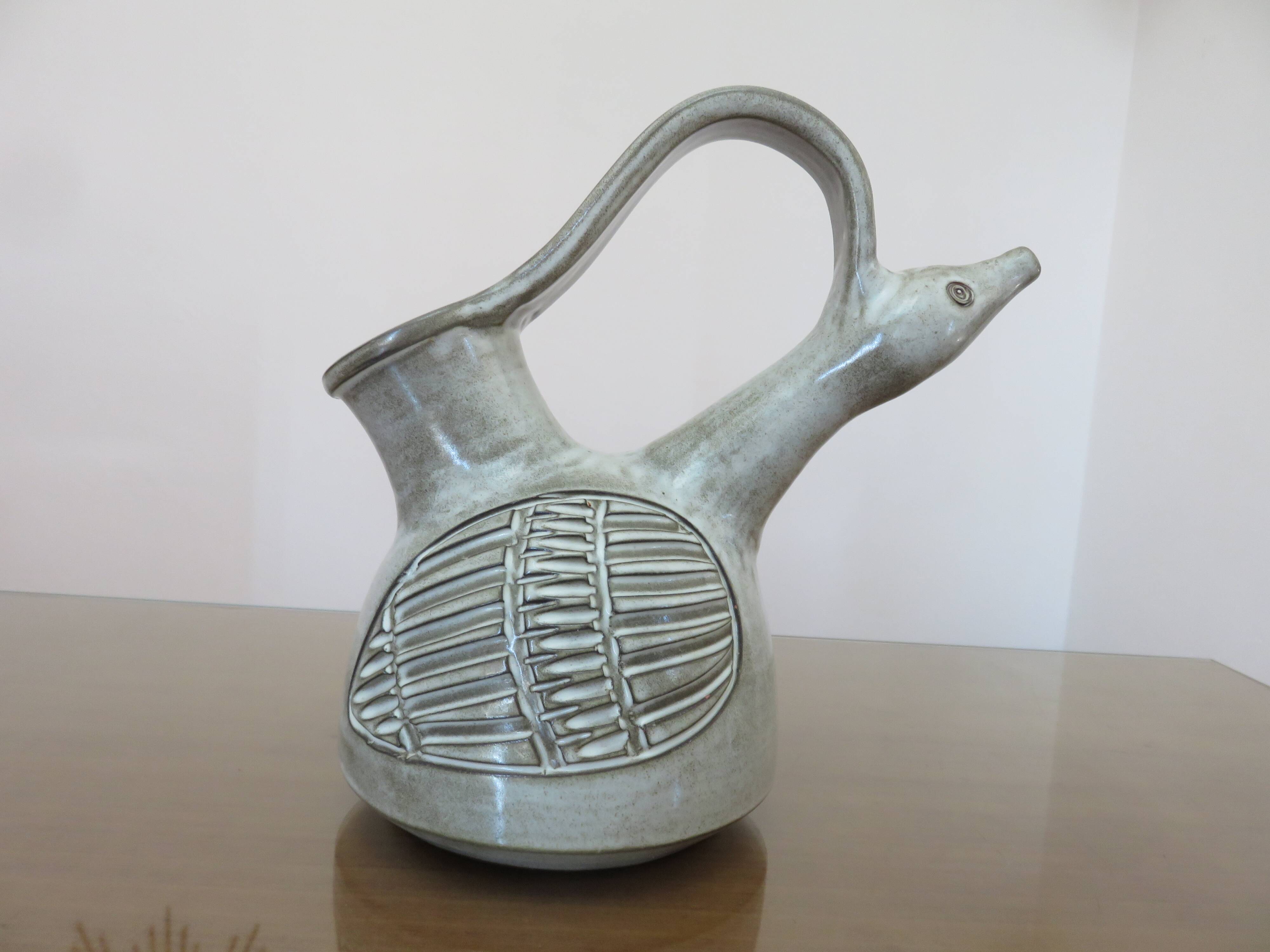 Zoomorphic ceramic Marius BESSONE Vallauris 1960s