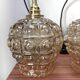 Lot de trois suspensions en verre scandinave
