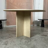 Travertine dining table