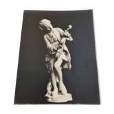 Old photograph by Eugène Fiorillo after Louis Ernest Barrias, Mozart, silver print