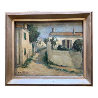 Huile sur panneau, Île de Ré 1933, Henriette Roth