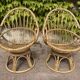 1960s Rattan Egg Chairs from France