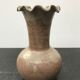 Former vase ball Accolay ceramics brown col corolle vintage