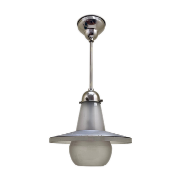 Suspension en verre mercurisé et sablé
