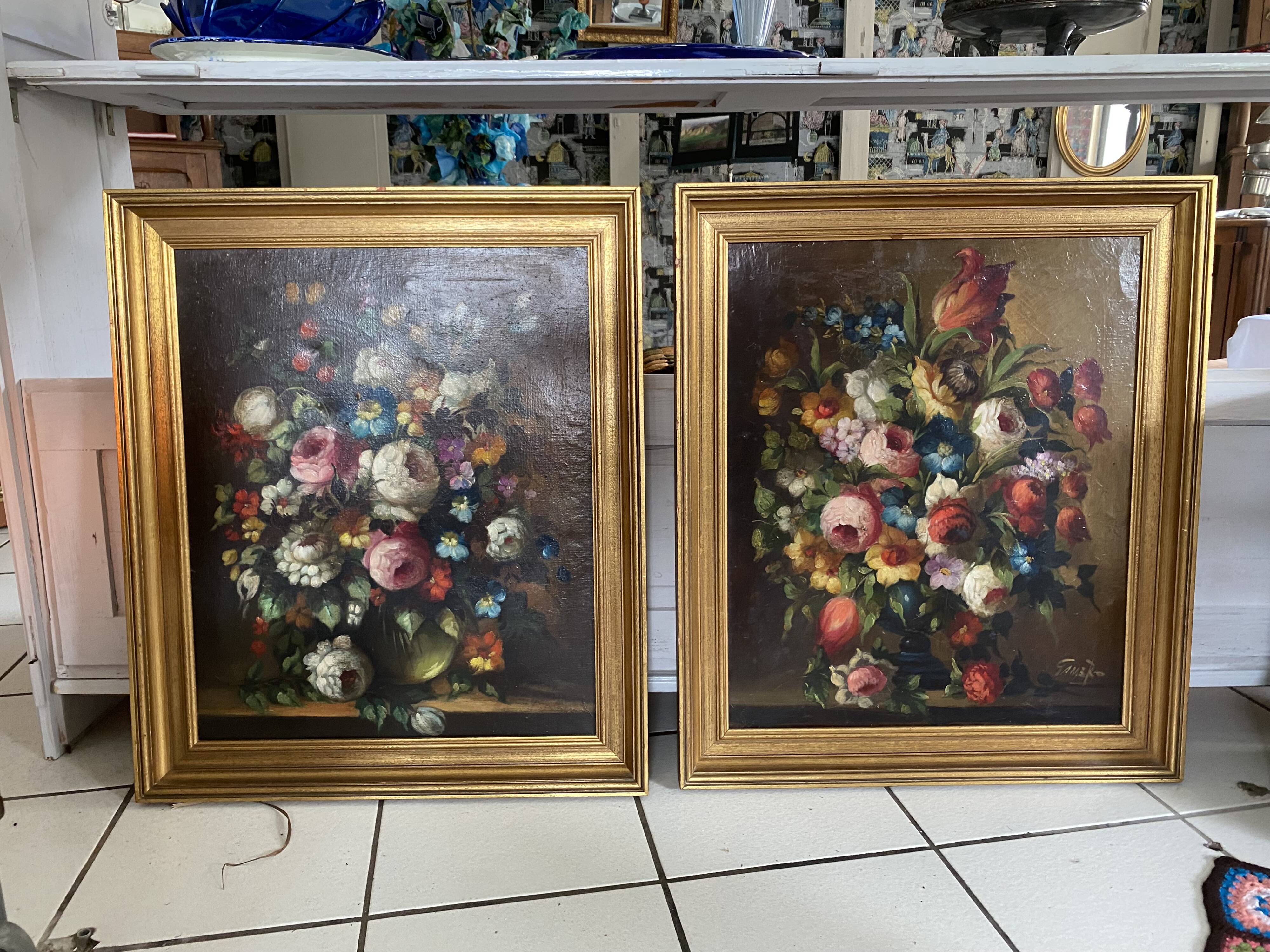 Oil painting / classic floral paintings