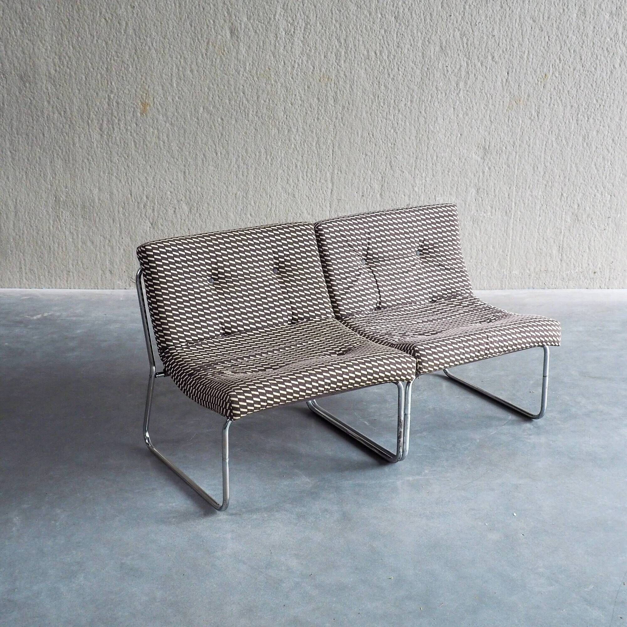 Mid-century modular lounge chairs