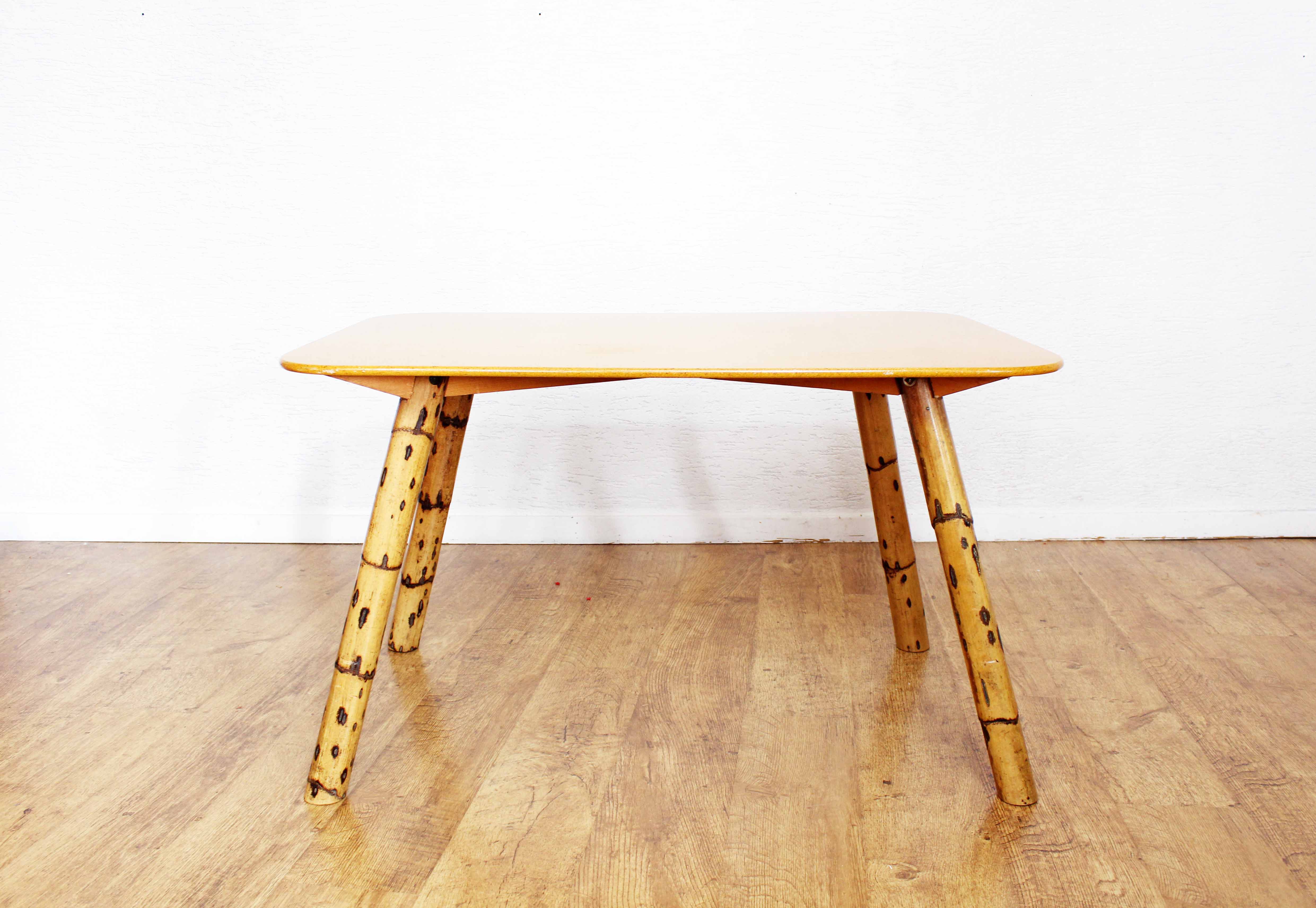 Vintage coffee table legs compass