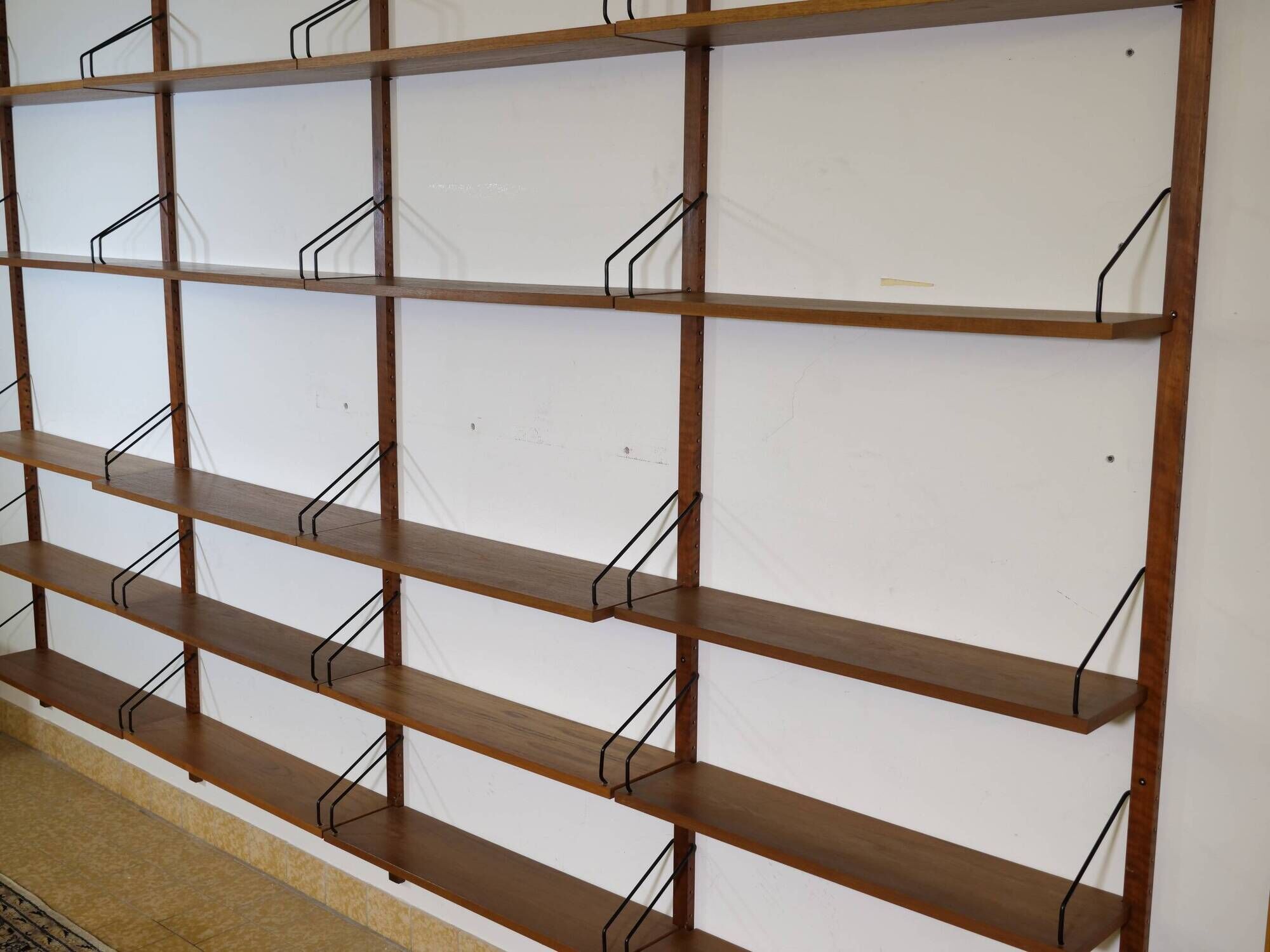 Shelving System in Teak by Poul Cadovius, Royal Model, Set of 25, 1960s