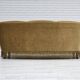 1970s, Danish 3-seater "Banana" sofa, original green velour.