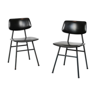 Mid-Century Minimalist Dining / Desk Chairs, Set of 2