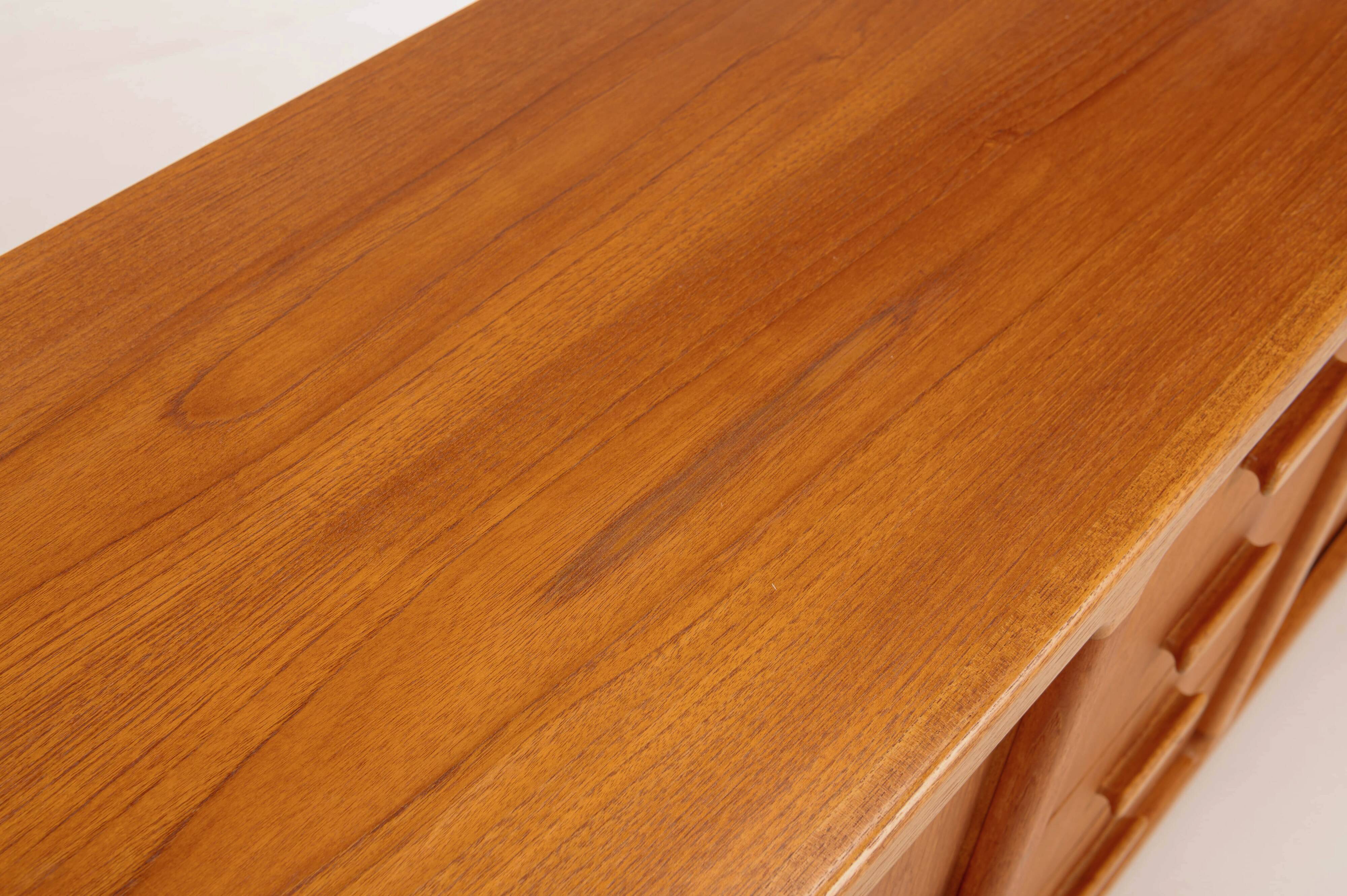 Tambour door sideboard by Johannes Andersen for C.F.C. Silkeborg, Denmark