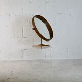 Mirror by Uno and Osten Kristiansson edition Luxus Sweden circa 1960 49x52cm