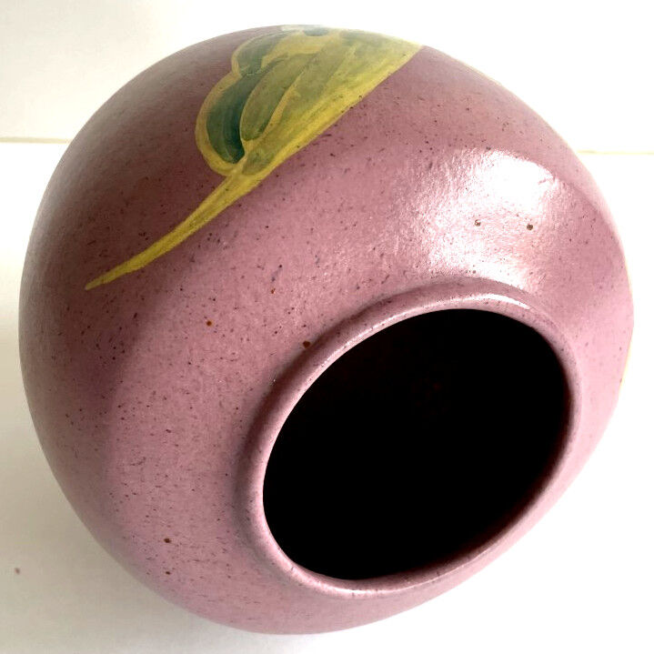 Art Deco earthenware vase signed Simone Larrieu