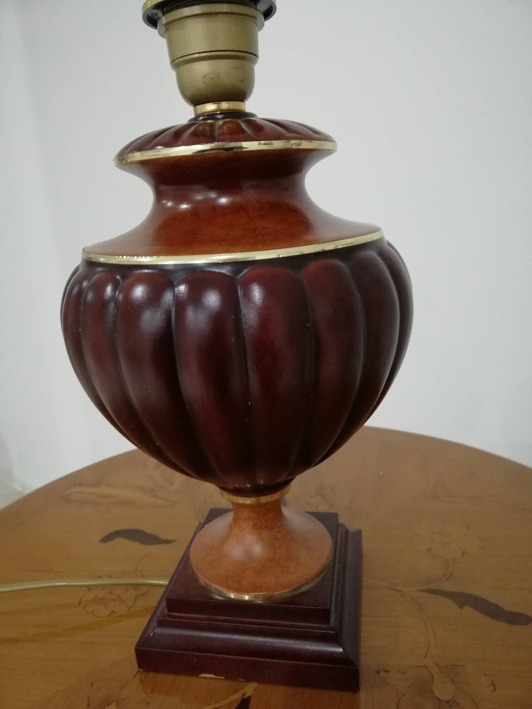 Lampe à poser  de marque "Lancel" sans abat-jour des année 80.