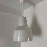 Holophane glass chandelier from the 1970s.