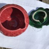 Barbotine strawberry jam pot