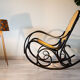 Rocking-chair black canned bentwood 1960-70