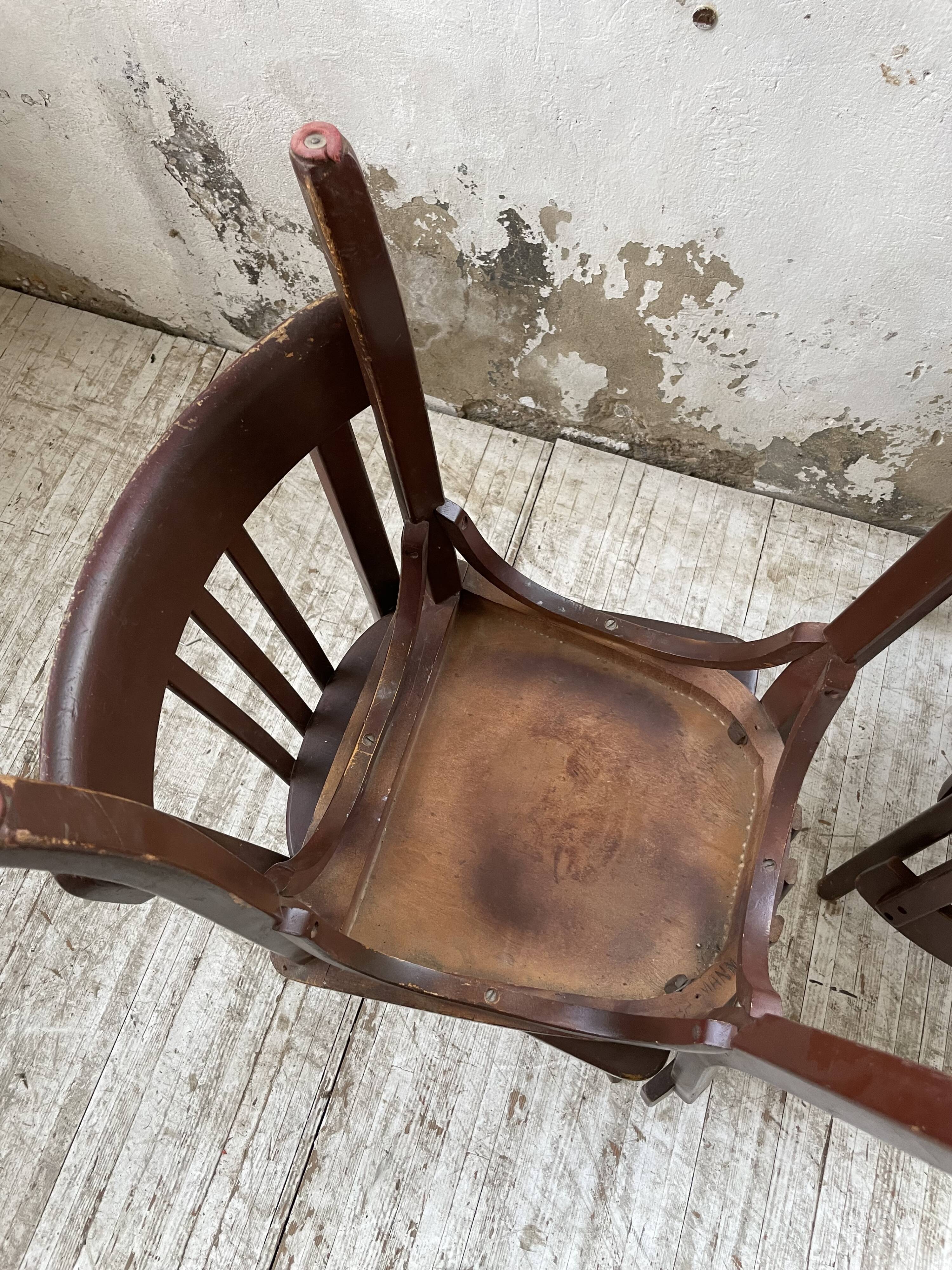 Set of 4 Baumann bistro chairs