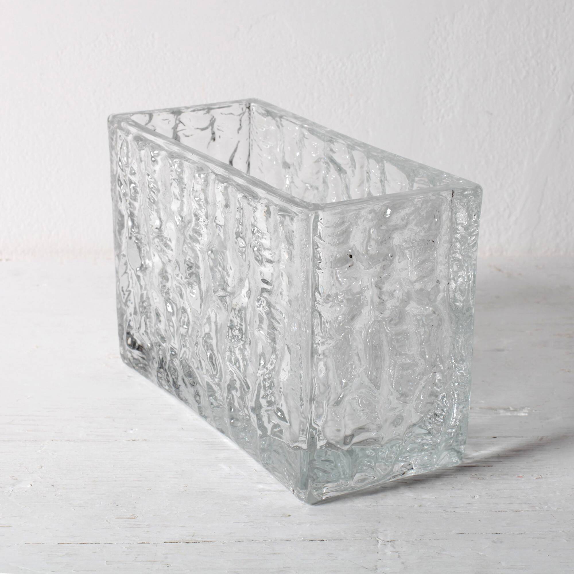 Vintage Sklo Union Glass Jardinière Vase Moravia / Vladislav Urban / 1968