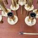 Brutalist Brass Chandelier by Gaetano Sciolari