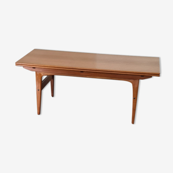 Vintage teak Danish Design adjustable table by Trioh Denmark .