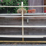 Workshop arch with industrial style coat rack