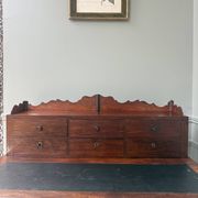 Bureau à gradin ancien en acajou