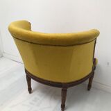 Louis XVI style gondola armchair