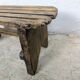 Antique slatted footrest