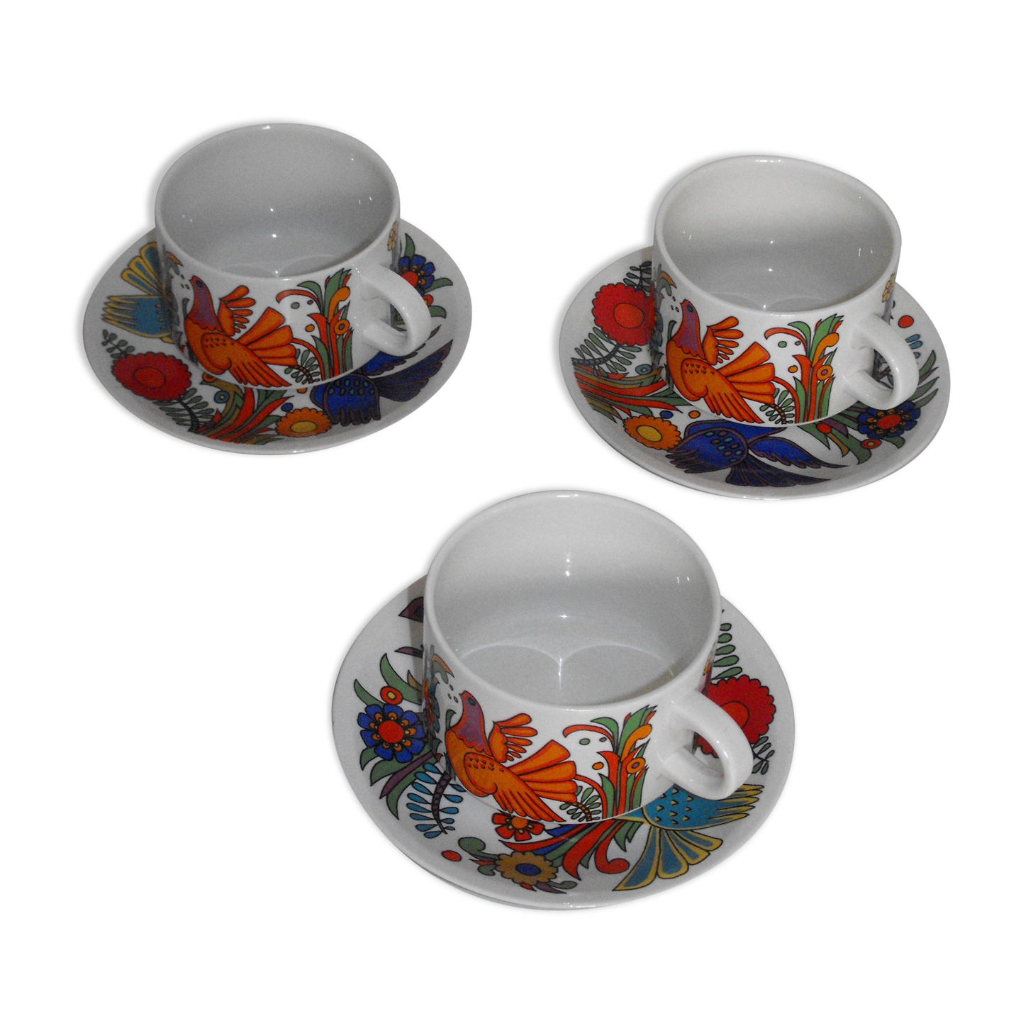 Set 2 cups and under cups to chocolate acapulco de villeroy & boch + 1 offered.