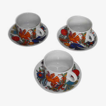 Set 2 cups and under cups to chocolate acapulco de villeroy & boch + 1 offered.