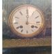 Antique bronze clock signed fireplace