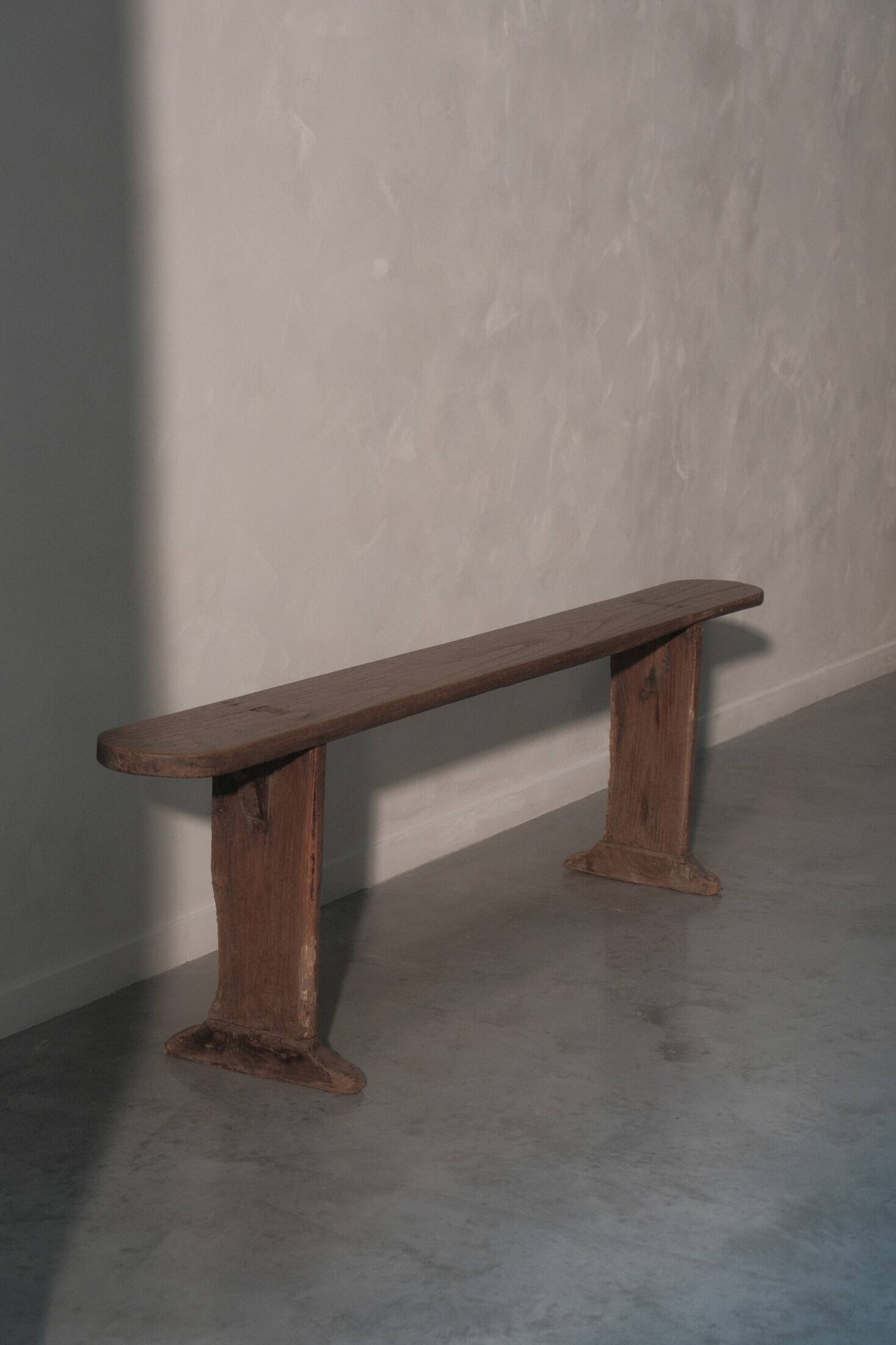 Farmhouse bench in chestnut wood