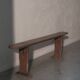 Farmhouse bench in chestnut wood