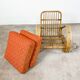 Vintage rattan lounge chair Rohe Noordwolde