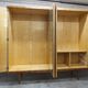 1960 Scandinavian wardrobe, atypical blond wood varnished, 4 doors 3