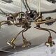 Chandelier in glass and brass attributed to Pietro Chiesa for Fontana Arte, 1940s.