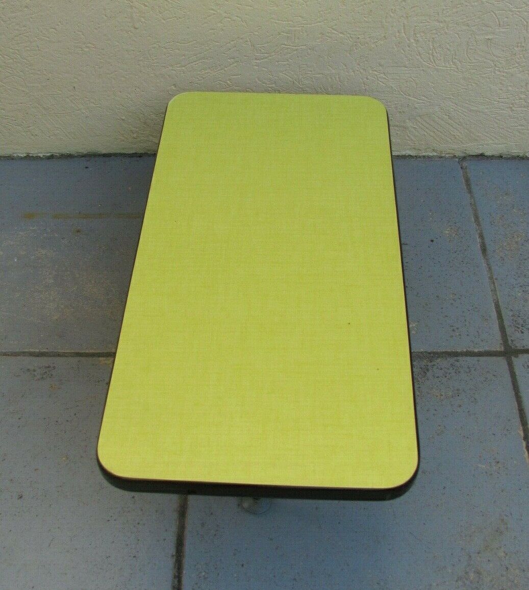 Sofa tip or coffee table - Yellow Formica